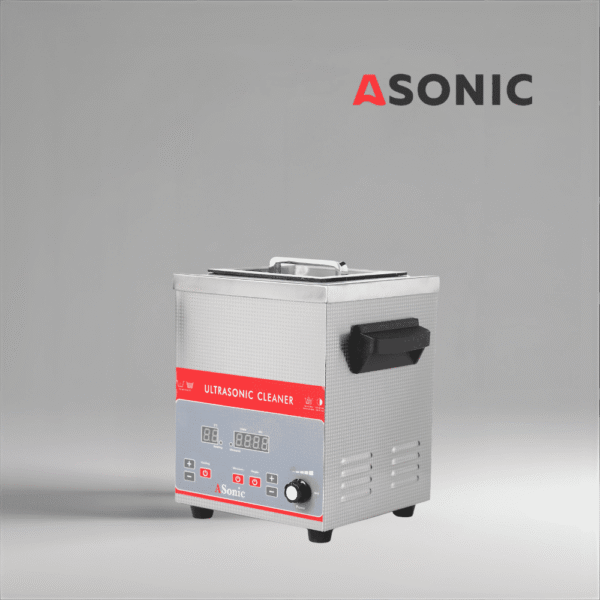 ASONIC IND-30 kompaktna ultrazvučna kada s rezervoarom od nehrđajućeg čelika, namijenjena radionicama i stomatološkim klinikama.