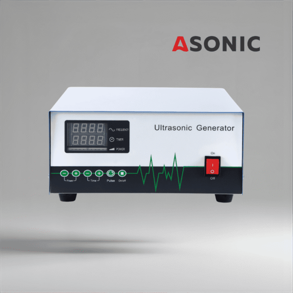 ASONIC IND-Generator, industrijski ultrazvučni generator koji isporučuje stabilnu frekvenciju i pouzdanu snagu za sisteme za čišćenje.