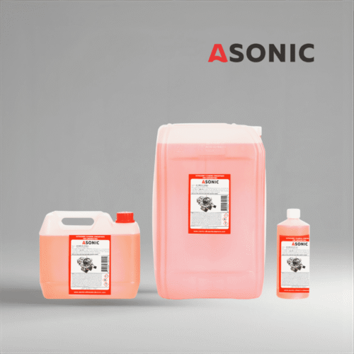 ASONIC AS-CARB deterdžent u kanisterima od 1L, 5L i 25L za čišćenje karburatora i dijelova motora.