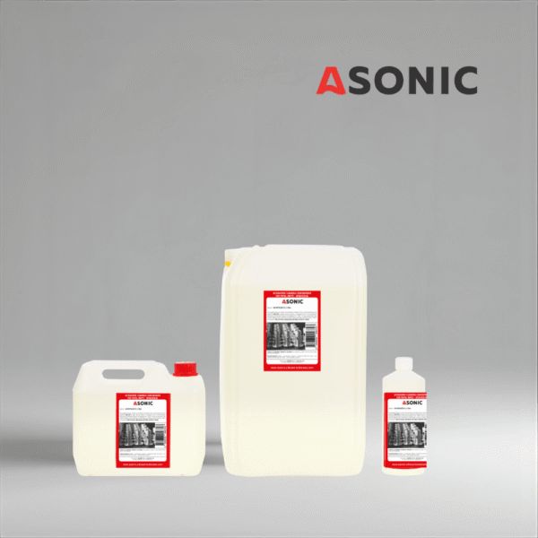 ASONIC AS-METALECO ekološki prihvatljiv ultrazvučni deterdžent u kanisterima od 1L, 5L i 25L.