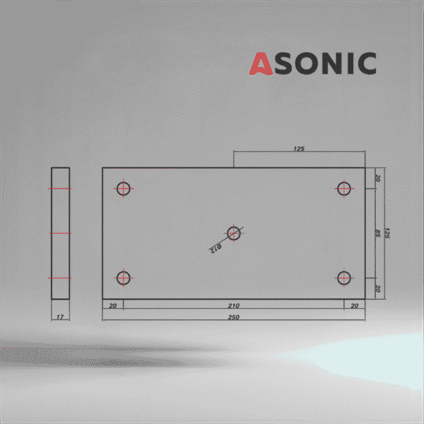 ASONIC HEATER-1000W-5vijaka-2 vanjski grijač za rezervoar ultrazvučnog čistača