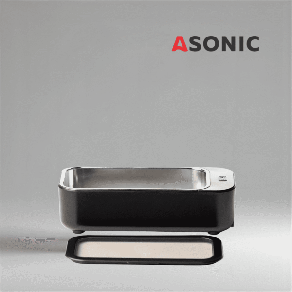 ASONIC HOME-450black kompaktna ultrazvučna kada, efikasna jedinica za čišćenje nakita, naočala i satova.