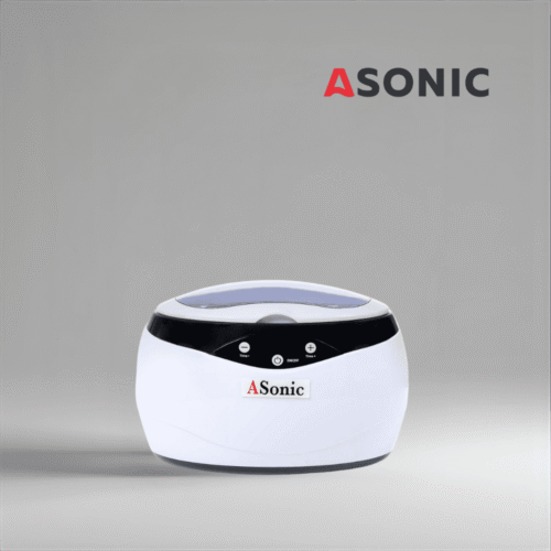 Ultrazvučni čistač ASONIC HOME-650, dizajniran za svakodnevnu upotrebu u kućanstvu, kompaktna jedinica za nakit i naočale.
