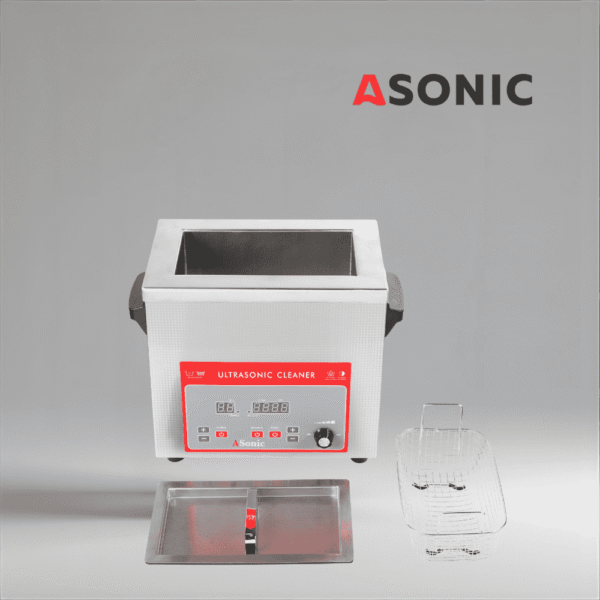 ASONIC IND-40 kompaktna ultrazvučna kada, idealna za industrijsko čišćenje malog obima i laboratorijsku upotrebu.