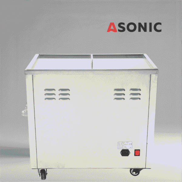 ASONIC IND-400 ultrasonic cleaning machine, ideal for professional use in factories and laboratories.
