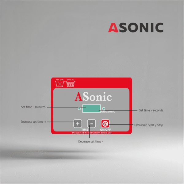 ASONIC PRO-08 ultrazvučni čistač, mali uređaj od 40 kHz za nakit, kovanice i kućanske dodatke.