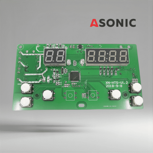 ASONIC-PROmodel-displayPCB ASONIC PROmodel PCB za prikaz, zamjenska kontrolna ploča za ultrazvučne čistače, koja osigurava precizno funkcionisanje i jasan interfejs.