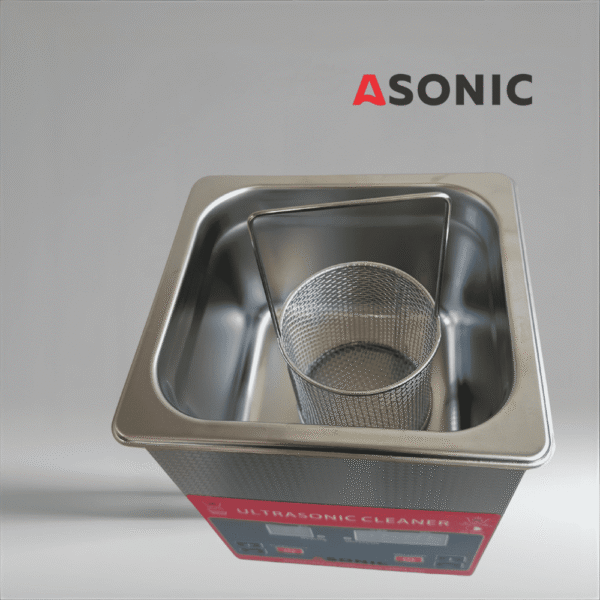 ASONIC ROUND-BASKET-HANDLE-1 ASONIC okrugla košara od nehrđajućeg čelika s ručkom za ultrazvučno čišćenje