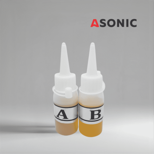 ASONIC Glue-AB, dvokomponentno ljepilo za sigurno pričvršćivanje ultrazvučnih pretvarača na rezervoare za čišćenje.