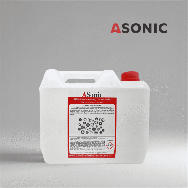 ASONIC AS-SENS-5 osjetljiva ultrazvučna otopina za čišćenje, 5L deterdžent za osjetljive instrumente i krhke materijale.