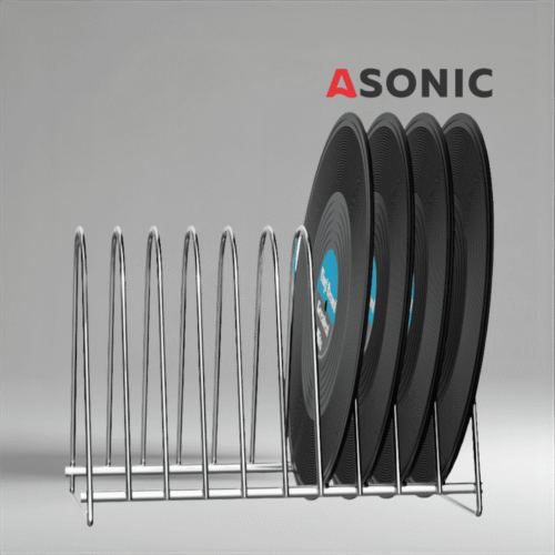 ASONIC stalak za sušenje vinilskih ploča za 10 LP, kompaktan držač za sigurno sušenje na zraku nakon ultrazvučnog čišćenja.
