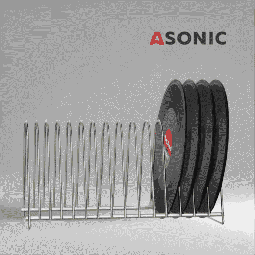 ASONIC stalak za sušenje vinilskih ploča za 15 LP, profesionalni dodatak za sušenje većih kolekcija nakon ultrazvučnog čišćenja.